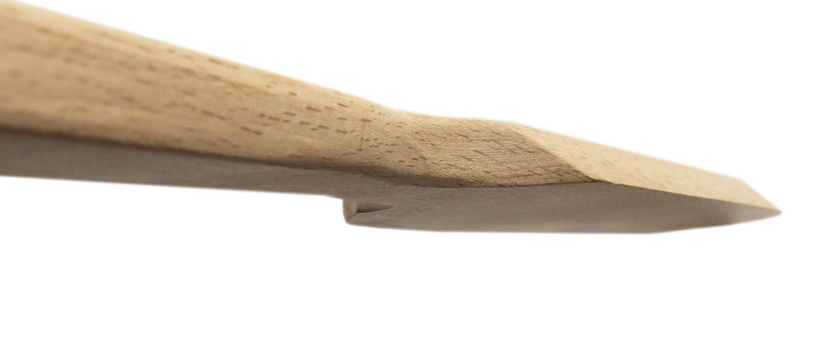 Crepe-spatel Ø 20 lang houten handvat 39 cm