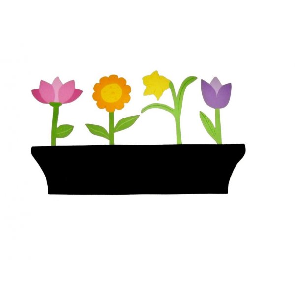 Tafel lei herinnering in hout model : bloembak 58x35 cm