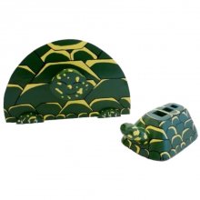 Terug naar school set hout model : schildpad Potlood beker en wand kleerhanger met een knijper