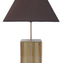 Tafellamp 63 Cm, Edelhout : Kastanje, Eik, Notelaar