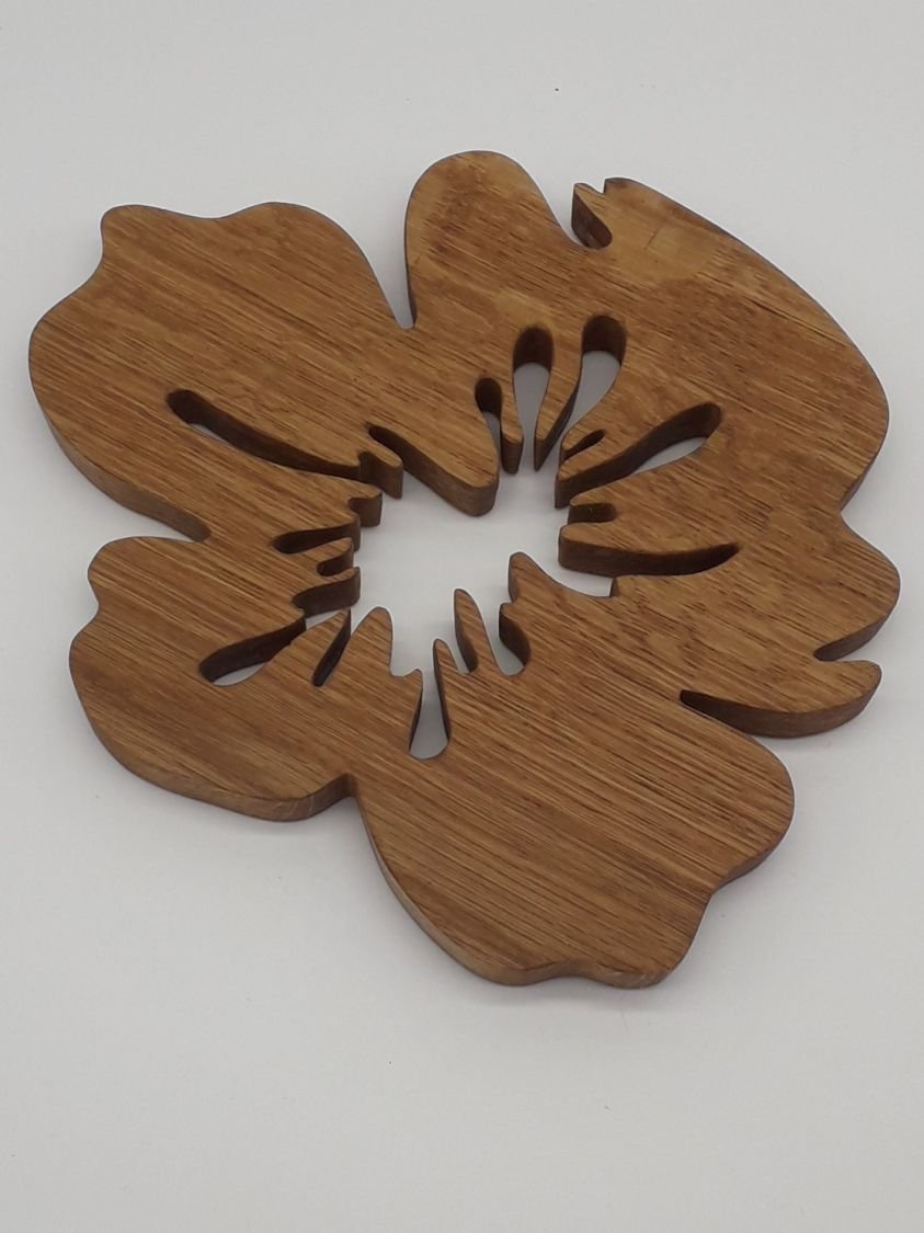Onderbord viooltje bloem 2 cm dik