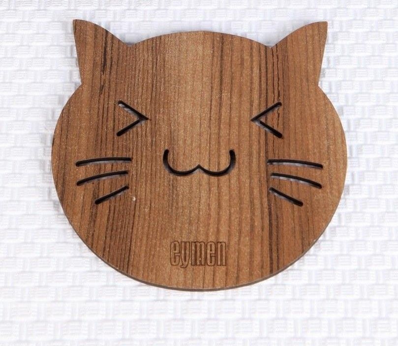 Onderzetter Kattenkop
