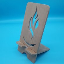 Verticale mobiele telefoonhouder met vlammotief