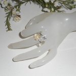 Originele 925 zilveren ring met gekweekte parel en zeesterren