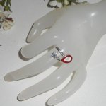 Originele 925 zilveren ring met zeester en St. Lucia oog