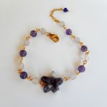 Amethist stenen armband met ster