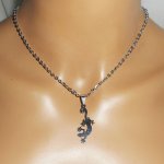 Geiko ketting aan roestvrij stalen ketting