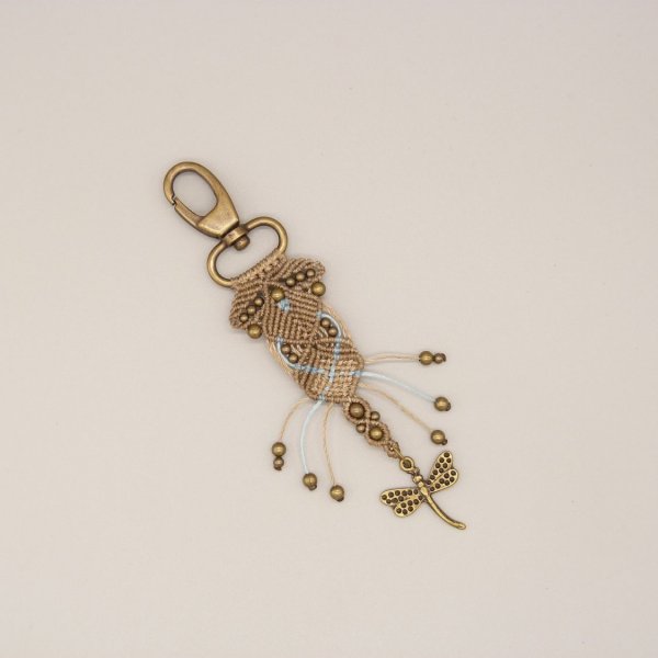 Zakjuweel met karabijnhaak sleutelhanger om te personaliseren