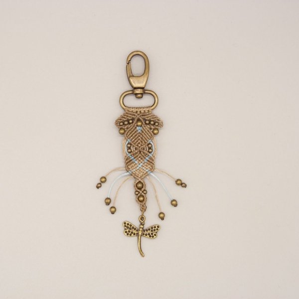 Zakjuweel met karabijnhaak sleutelhanger om te personaliseren