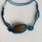 Eend blauwe micro-macramé ketting met een natuursteen, het tijgeroog