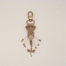 Zakjuweel met karabijnhaak sleutelhanger om te personaliseren