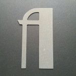 Zinken letterbord BETTY ZWART