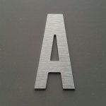Geborstelde metalen letter ALTERNATE GOTHIC