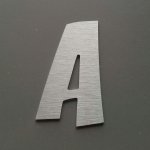 Geborstelde metalen letter ZOINKS