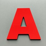 Metalen letterkleur ARIAL ZWART