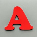 Metalen letterkleur COOPER ZWART