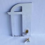 Decoratieve wandletter spiegel BETTY