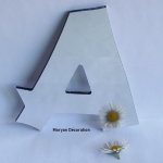 Decoratieve wandspiegel letter CANCUN