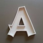 Holle letter in wit PVC CANCUN