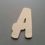 Houten brief om model BALLOON te schilderen