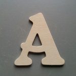 Houten brief om te schilderen model BELSHAW