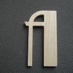 Houten lettermodel BETTY BLACK