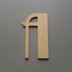 Brief MDF ruw te schilderen model BETTY