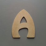 Brief MDF ruw te schilderen model HARLEQUIN
