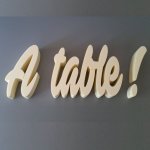 Polystyreen letters Aan tafel!