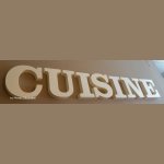 Decoratieve letter polystyreen KEUKEN