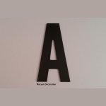 Plastic letter PVC zwart BATON