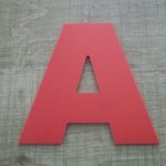 Kunststof letter PVC kleur ARIAL ZWART