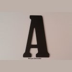 Plastic letter PVC zwart BERNARD CONDENSED