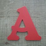 Plastic letter PVC kleur BELSHAW