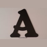 Kunststof letter PVC zwart BELSHAW