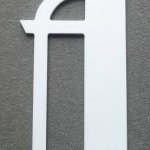 Plastic letter PVC BETTY ZWART