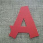 Plastic letter PVC kleur CANCUN