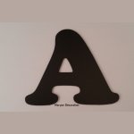 Plastic letter PVC zwart COOPER ZWART