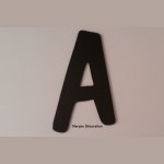 Plastic letter PVC zwart DOM CASUAL