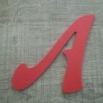Plastic letter PVC kleur FELIPE