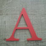 Plastic letter PVC kleur LOFT