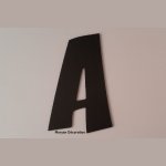 Kunststof letter PVC zwart ZOINKS