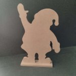 Houten standaard om VADER KERST te versieren