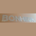 Decoratieve zinken letter BONHEUR 30 cm