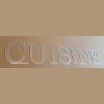 Decoratieve zinken letters KITCHEN 18 cm