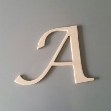 Houten brief om te schilderen model LUCIDA CALLIGRAPHY