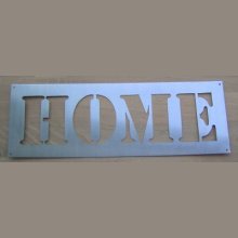 Decoratieve stencil, metalen letter HOME