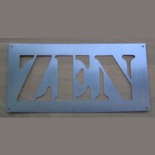 ZEN metalen letter deco stencil