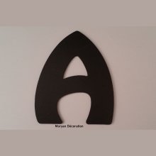 Kunststof letter PVC zwart HARLEQUIN