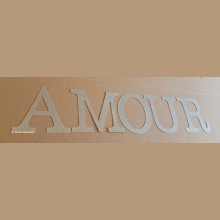 Decoratieve zinken letter LOVE 30 cm